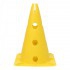 Cone com suporte para pica e aro de base quadrada deluxe - Cone com suporte para pica e aro: Amarelo - Referência: 24184.005.320